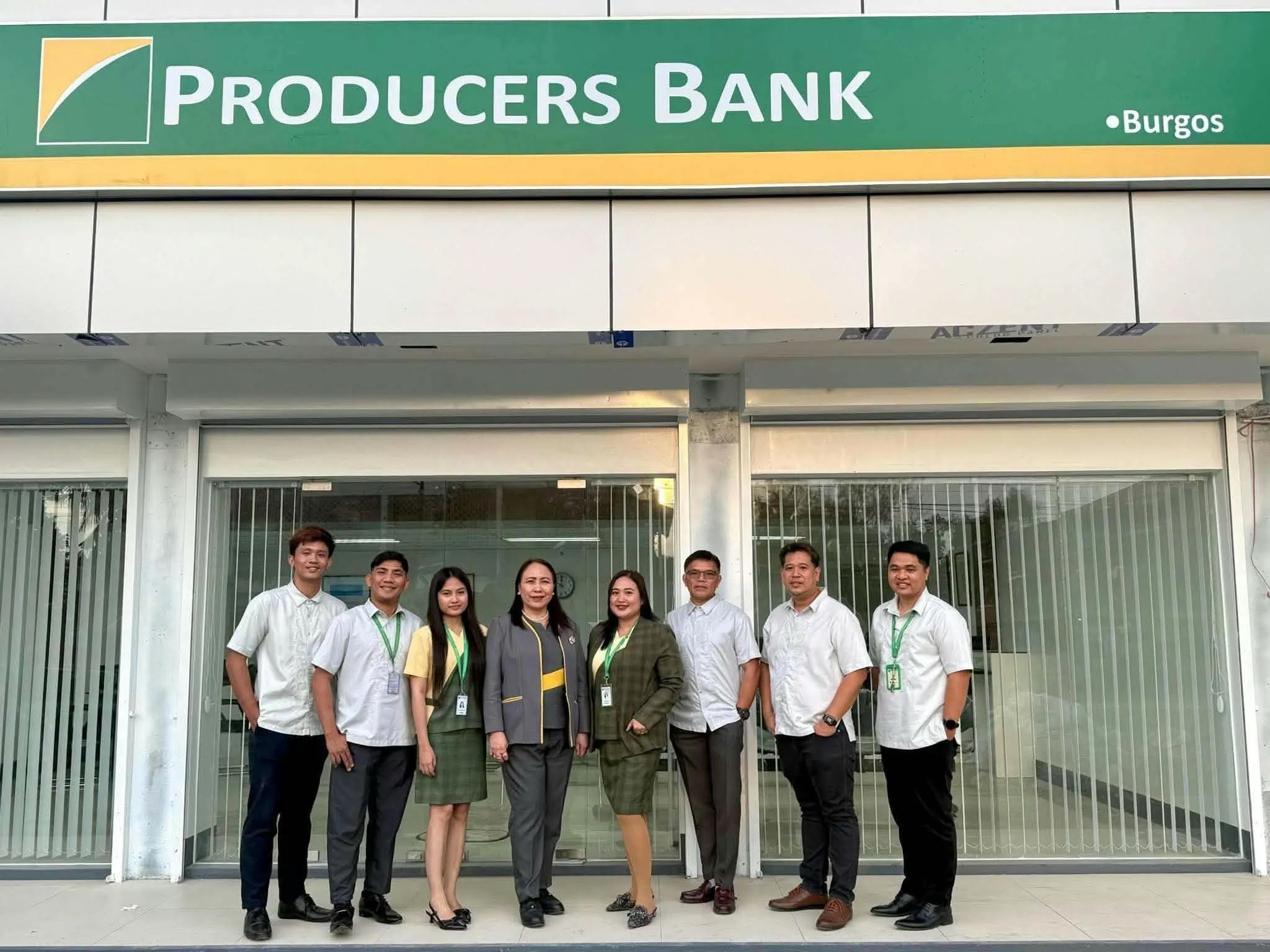 Producers Bank Burgos, Pangasinan Branch Officers and Staff